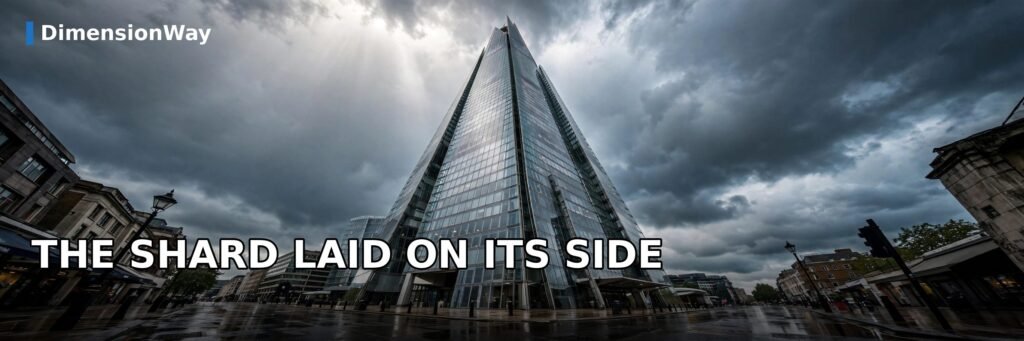 The Shard in London measures 1,016 feet tall, nearly equal to 1000 feet