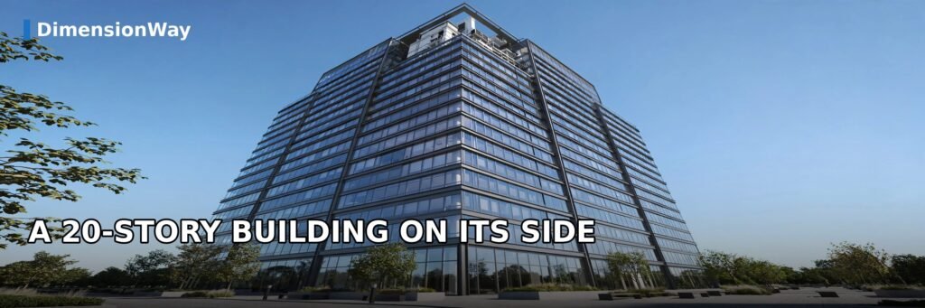 A 20-story building showing what 200 feet of height looks like