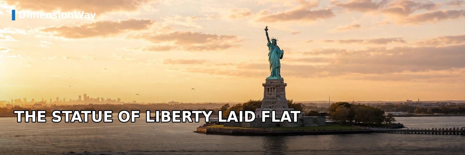 The Statue of Liberty, which stands about 305 feet from ground to torch.