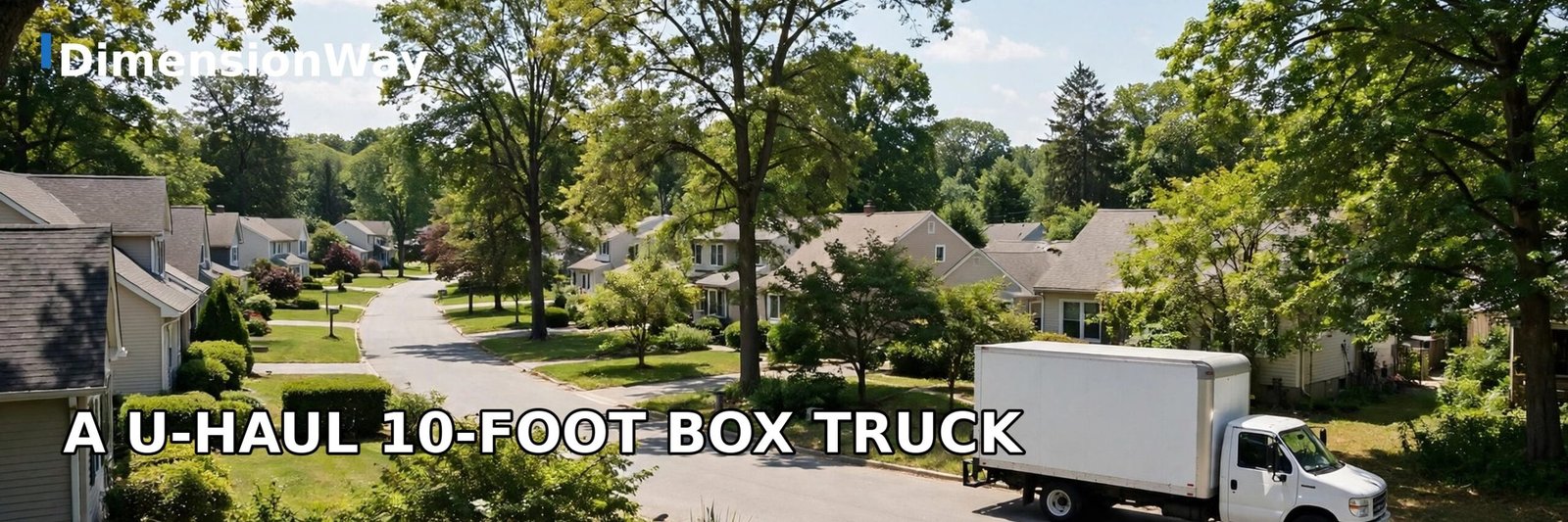A 10-foot box truck with a 10-foot-long cargo box.