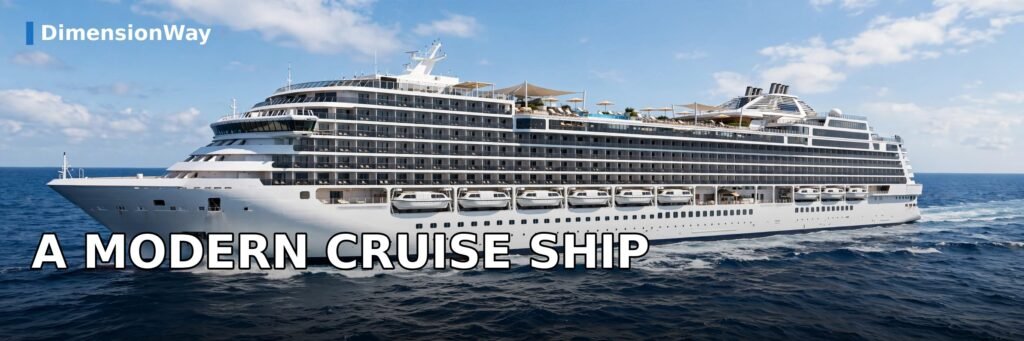 Large modern cruise ships like Symphony of the Seas measure about 1,188 feet long