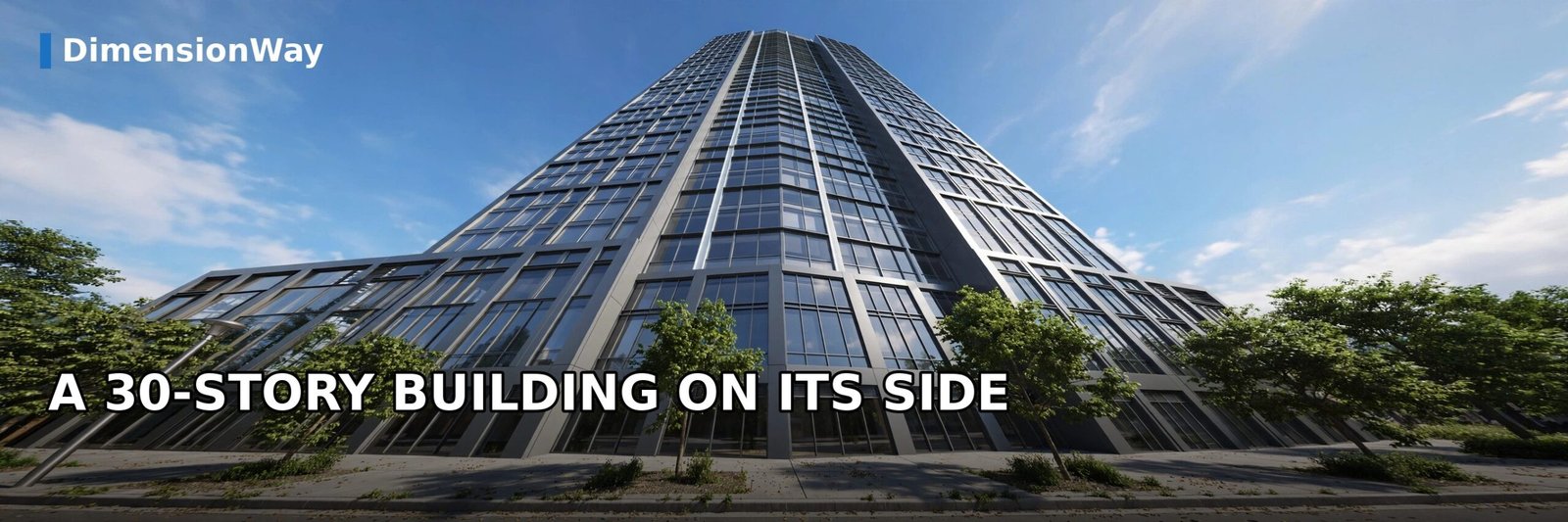 A 30-story building, which would stretch about 100 yards if laid on its side.