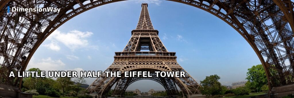 Five hundred feet is a little under half the height of the Eiffel Tower.