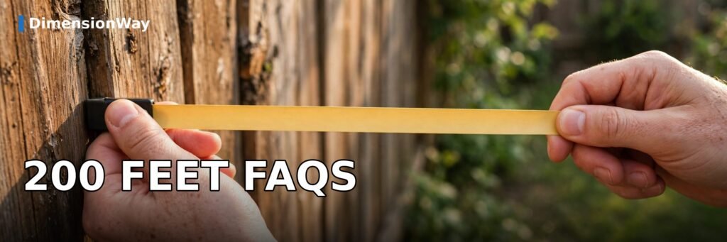 Frequently asked questions about how far 200 feet is
