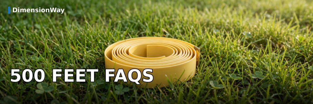 Frequently asked questions about how far 500 feet is