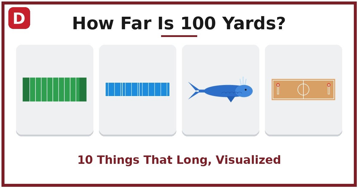 How Far Is 100 Yards? 10 Things That Long, Visualized