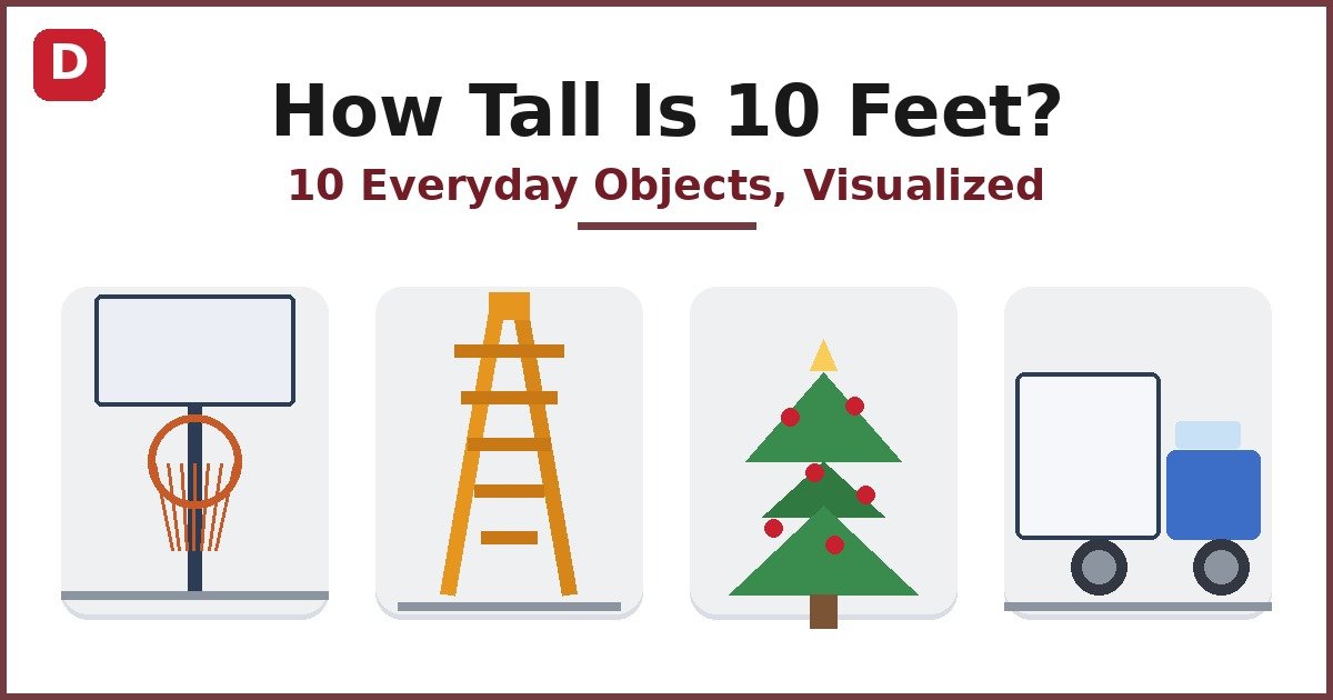 How Tall Is 10 Feet? Everyday Objects Compared