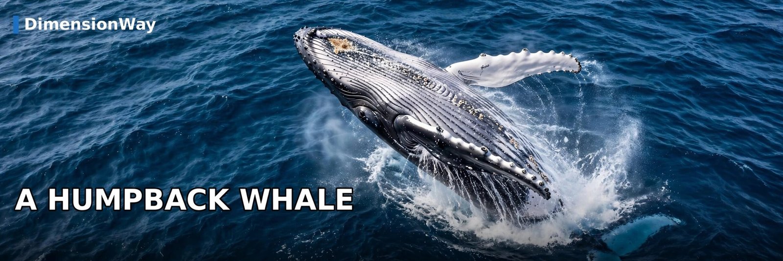 A humpback whale breaching