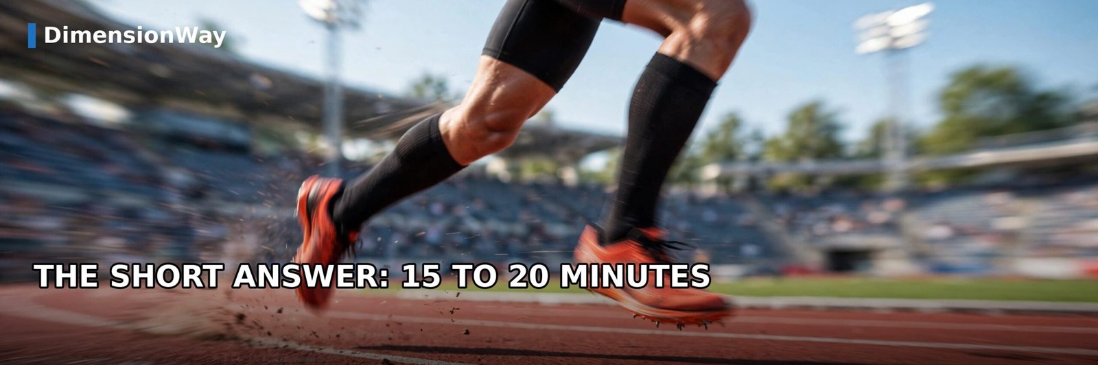 Runner's legs in motion on a track showing how long it takes to walk a mile