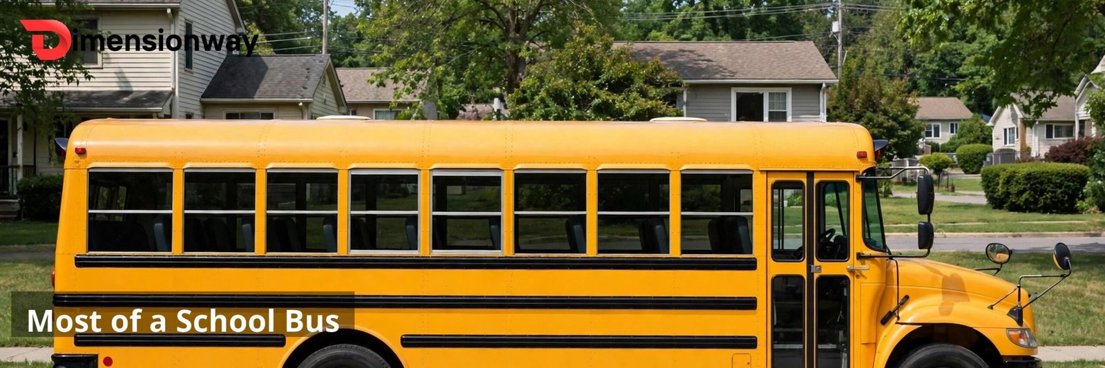 A full-size yellow school bus seen from the side parked on a street.