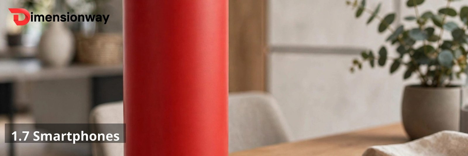 Pringles can beside two stacked smartphones.