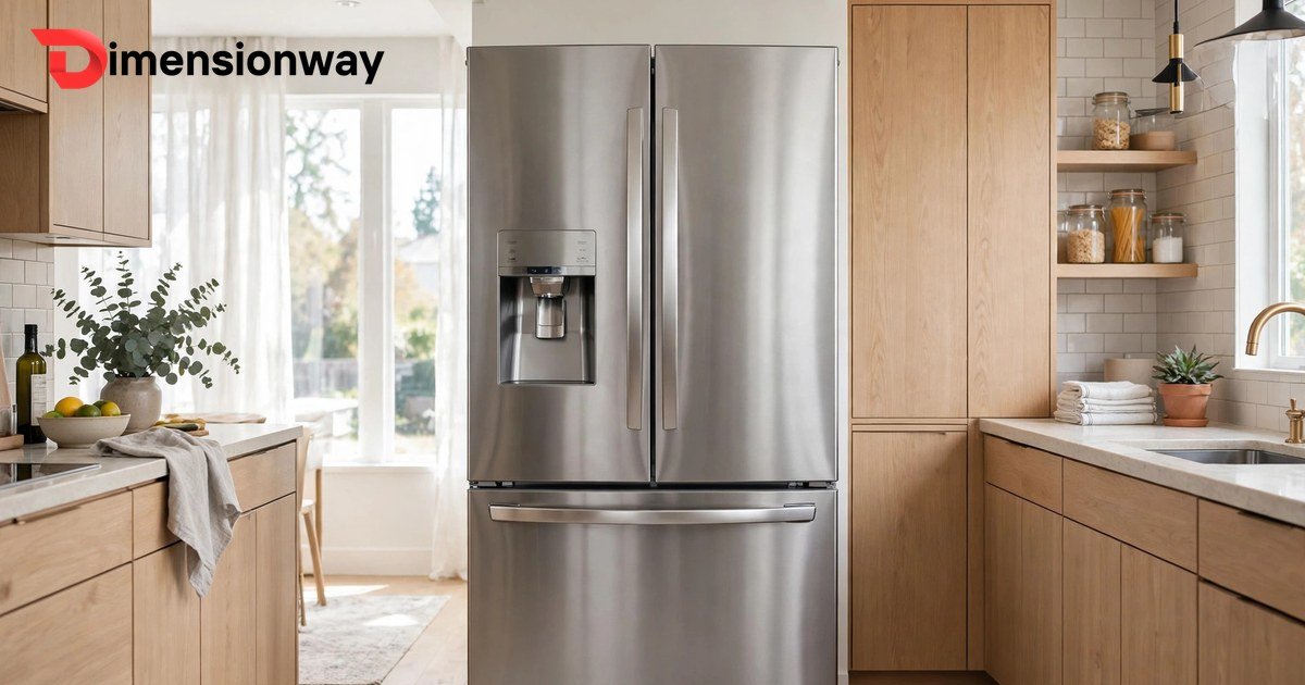 How tall is a refrigerator - standard fridge height compared in a kitchen